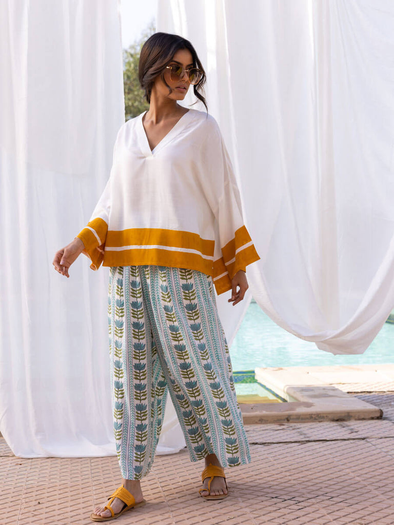 Ivy Short Sleeve Top and Palazzo Pants Set - ShopperBoard